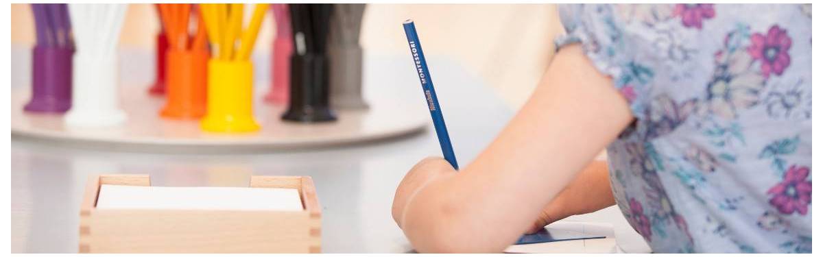 ▷  Libretas, papel y lápices · Lenguaje Montessori