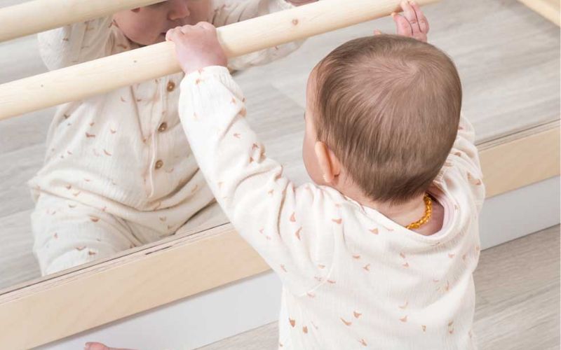 Espejo con barra (inspiración Montessori) – La mamá del nido